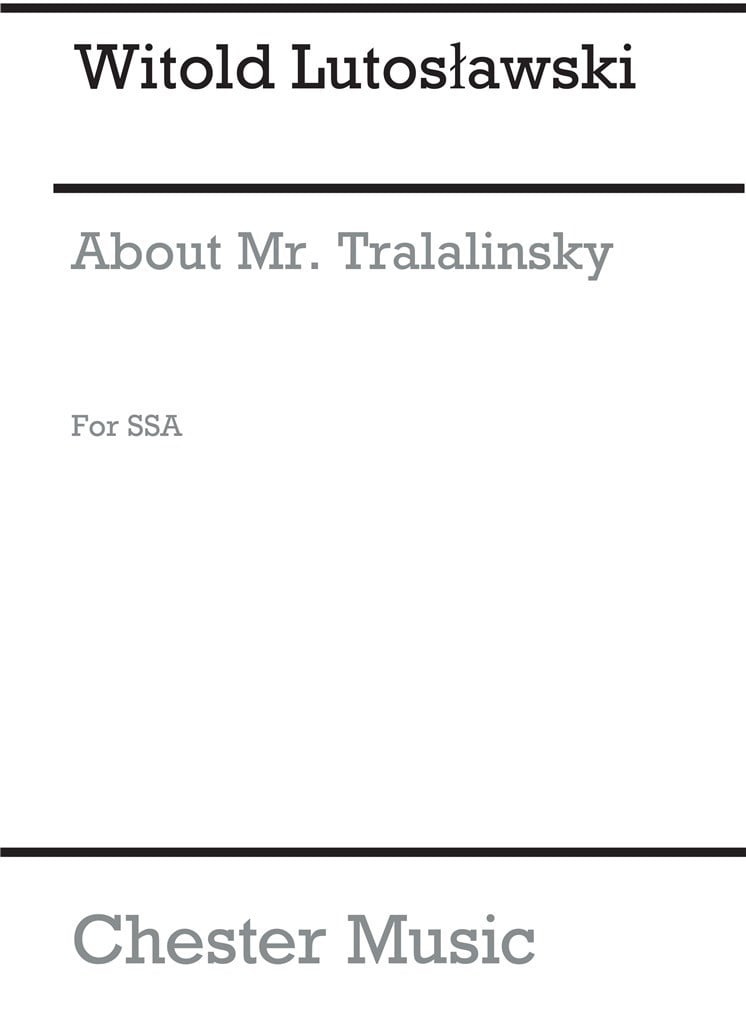 About Mr Tralalinski Chorus Part